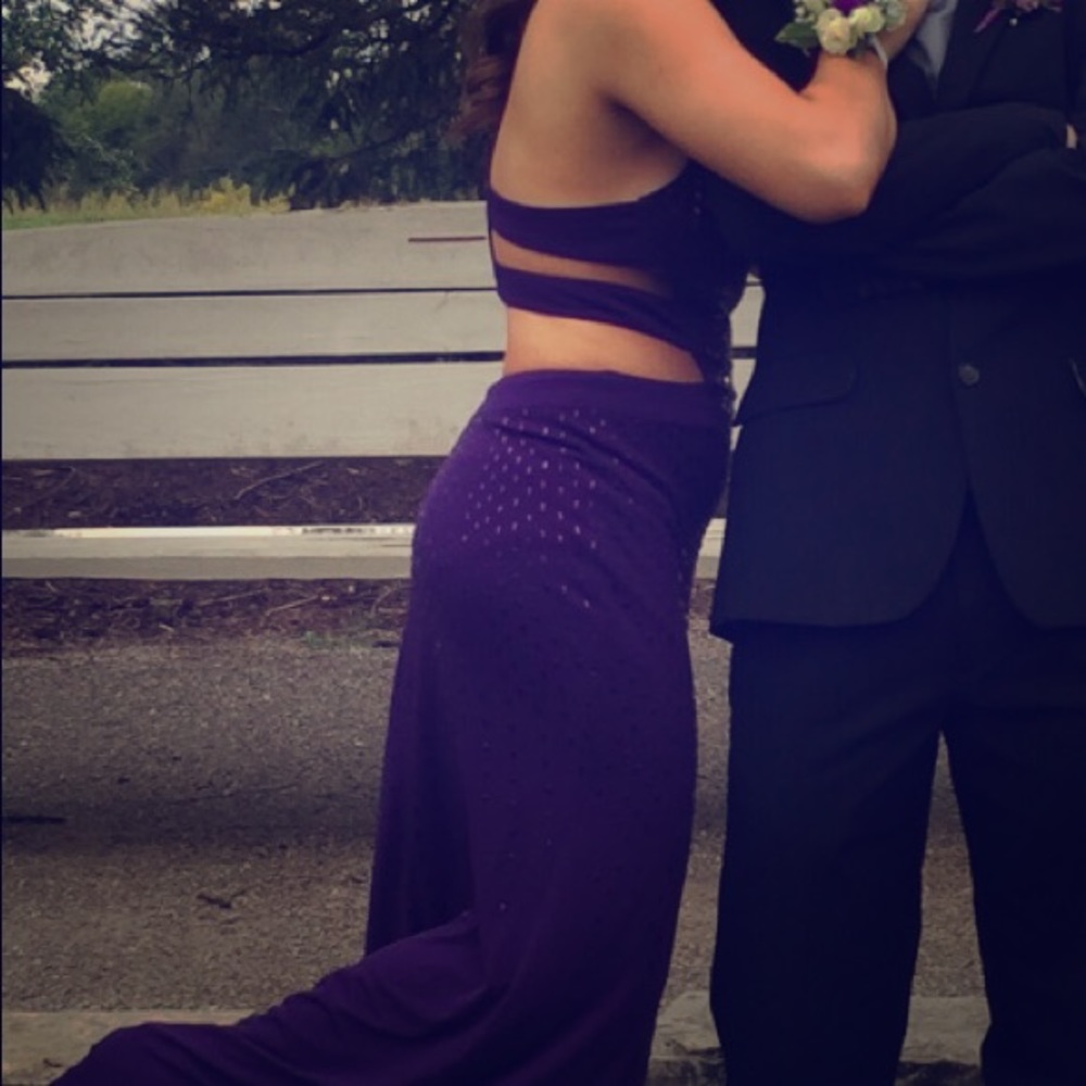 Purple prom dress